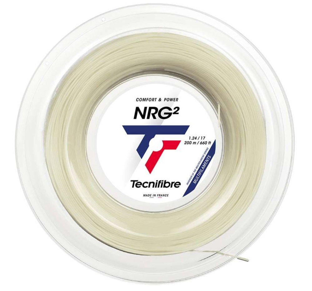 Теннисные струны Tecnifibre NRG2 (200 m) - натуральные