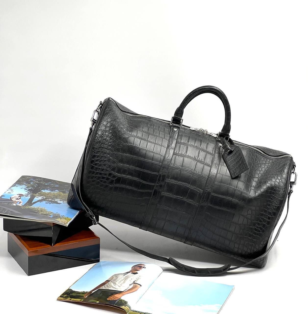 Дорожная сумка Louis Vuitton из кожи крокодила