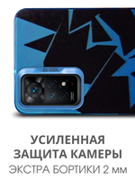 Дизайнерский чехол из пластика для XIAOMI REDMI NOTE 11 PRO 4G / 5G и 12 PRO 4G с усиленной защитой камеры и глянцем