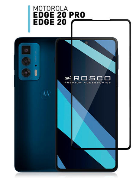 Защитное стекло ROSCO для Motorola Edge 20 Pro оптом (арт. MOTO-EDGE20P-FSP-GLASS-BLACK)