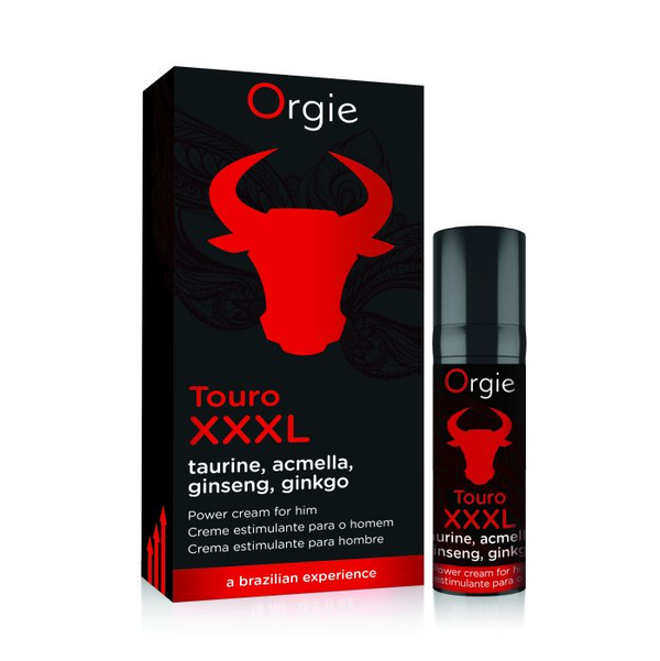 Мужской крем для эрекции ORGIE Touro XXXL 15мл, для мгновенного эффекта уплотнения пениса