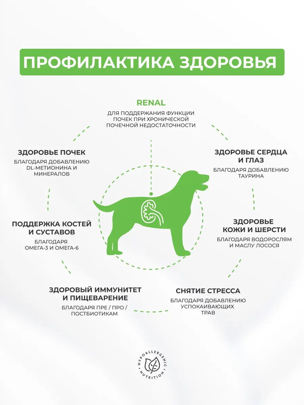 Сухой корм Grandorf VET Renal при почечной недостаточности для собак Индейка, 3 кг.