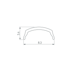 Экран ARH-BENT-W11-2000 Clear (Arlight, Пластик) 023594
