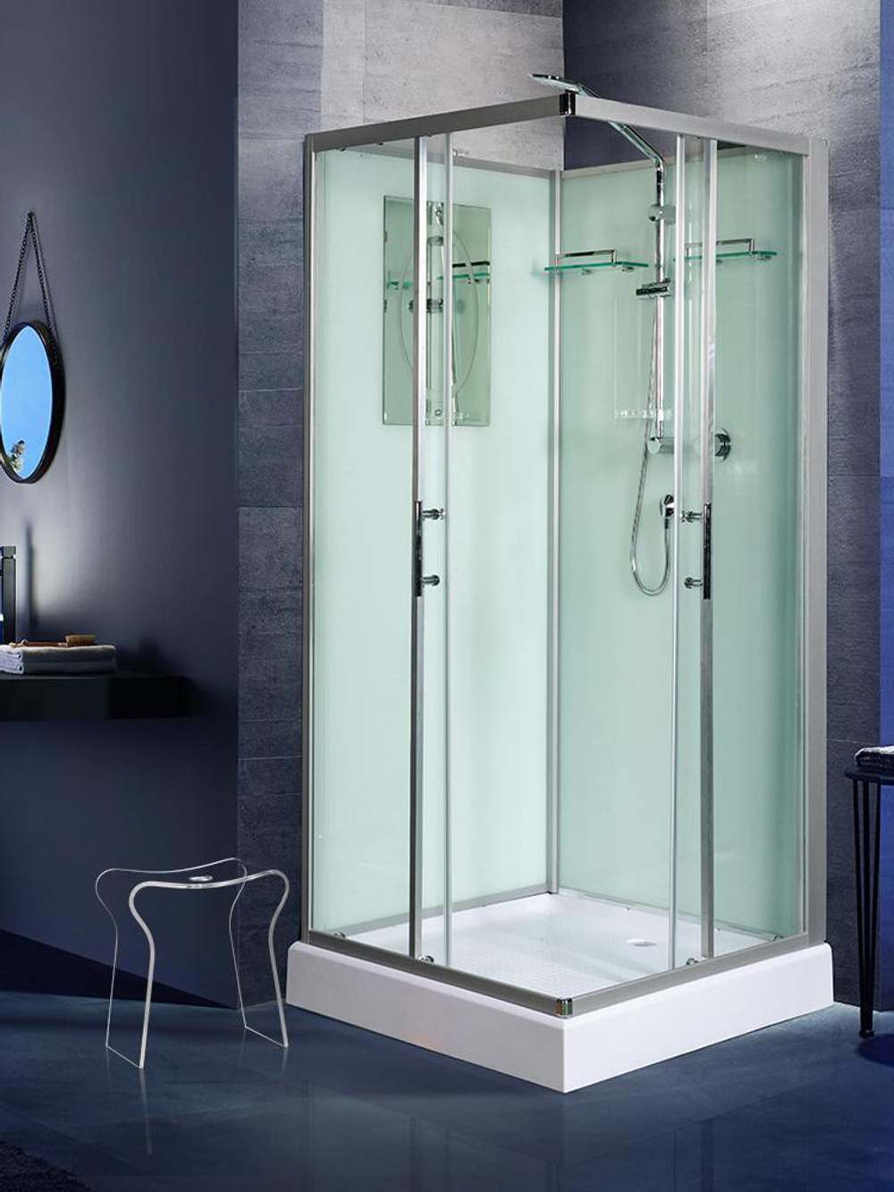 Душевая кабина WeltWasser  WW500 LAINE 1001 1000х1000х2170 мм 10000003260