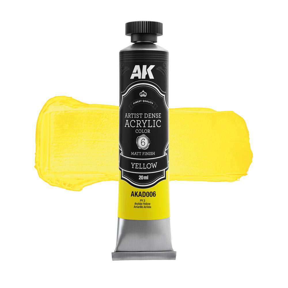 Artistic Dense Acrylic - Yellow