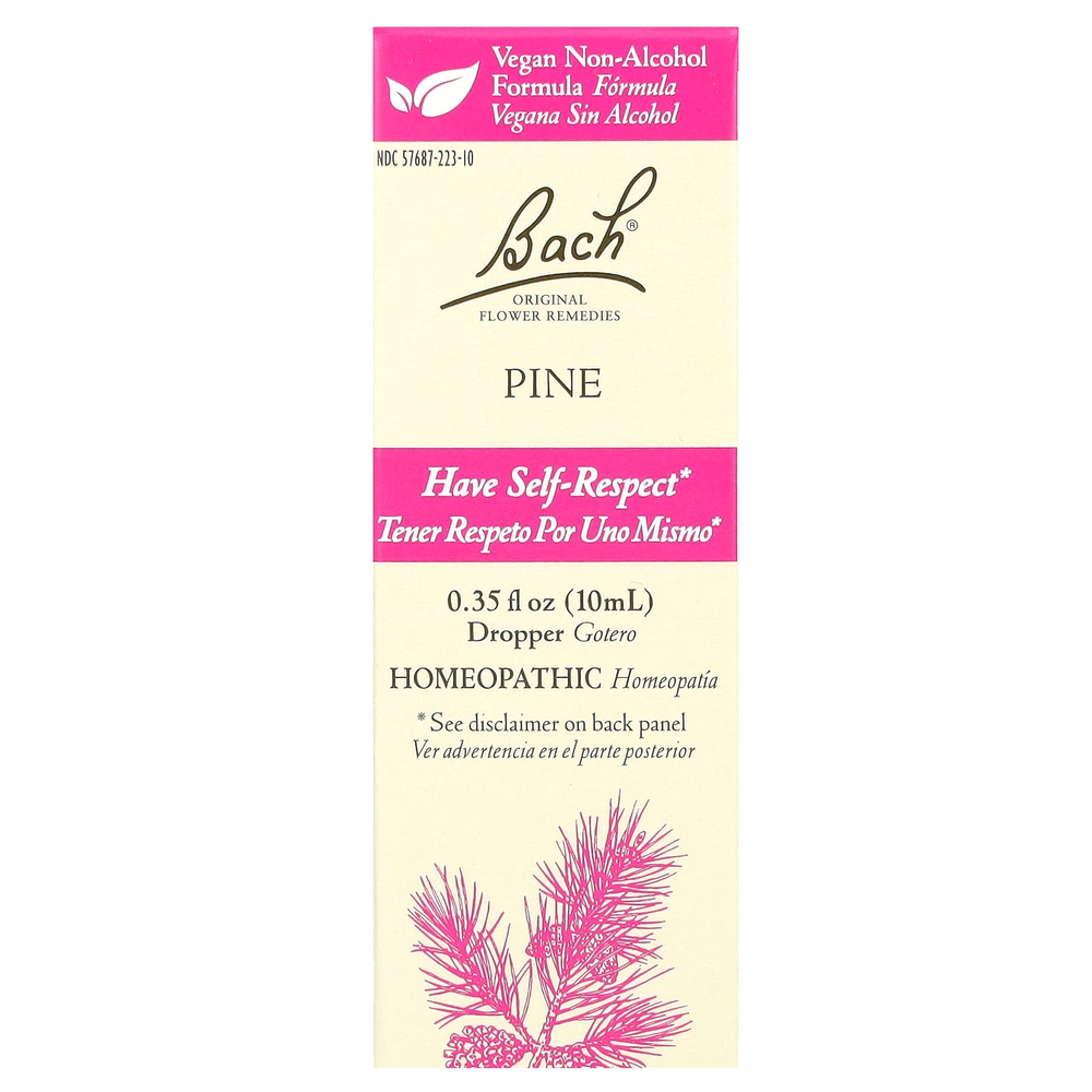Bach, Original Flower Remedies, сосна, 10 мл (0,35 жидк. унции)
