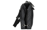 GUCCI Canvas With Leather Handbag Briefcase Men"s Black