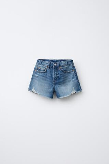 ZARA ДЖИНСОВЫЕ ШОРТЫ, СИНИЙ