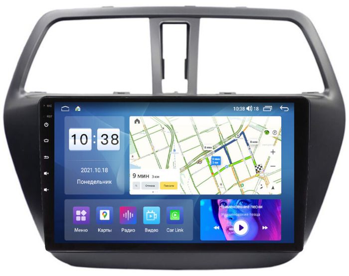 Магнитола для Suzuki SX4 2 2013-2021 - Parafar PF125UHD на Android 13, Быстрая, QLED, CarPlay, 4G SIM-слот