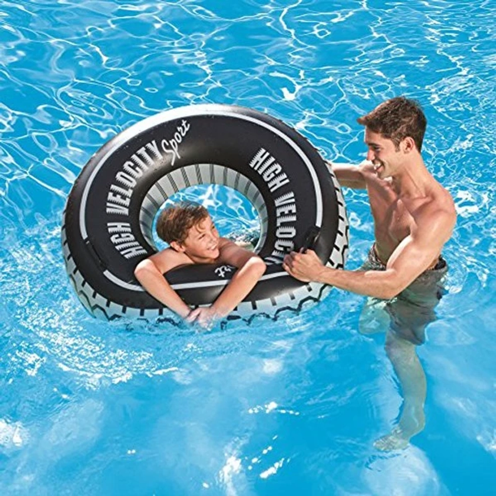 Круг для плавания 119 см с ручками High Velocity Tire Bestway (36102)