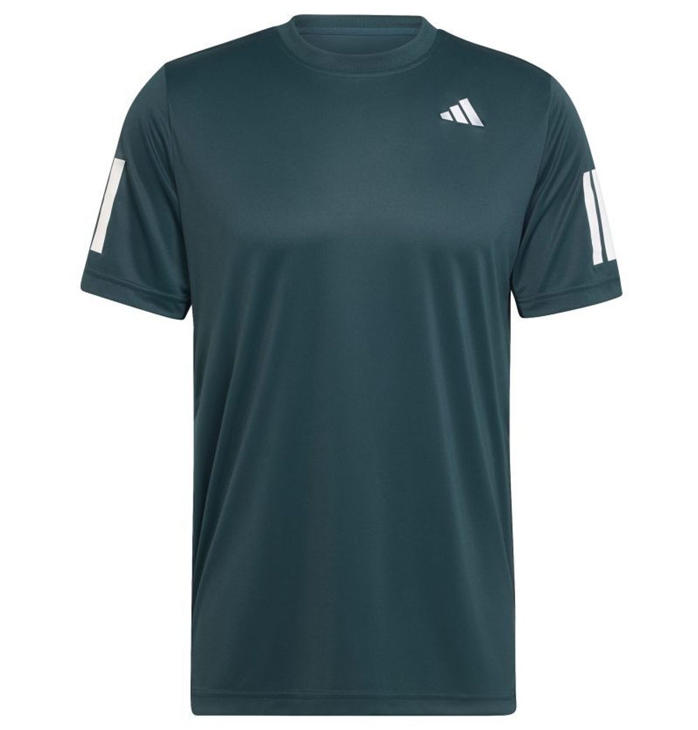 Мужская теннисная футболка Adidas Club Tennis Climacool 3-Stripes - aurora ivy