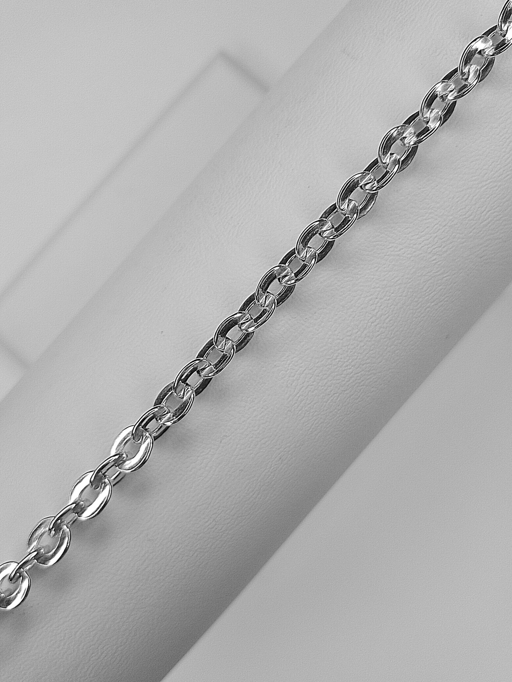 Silver Moon Цепочка Якорь прессованный, серебряная с серебрением, ширина 4,7 мм