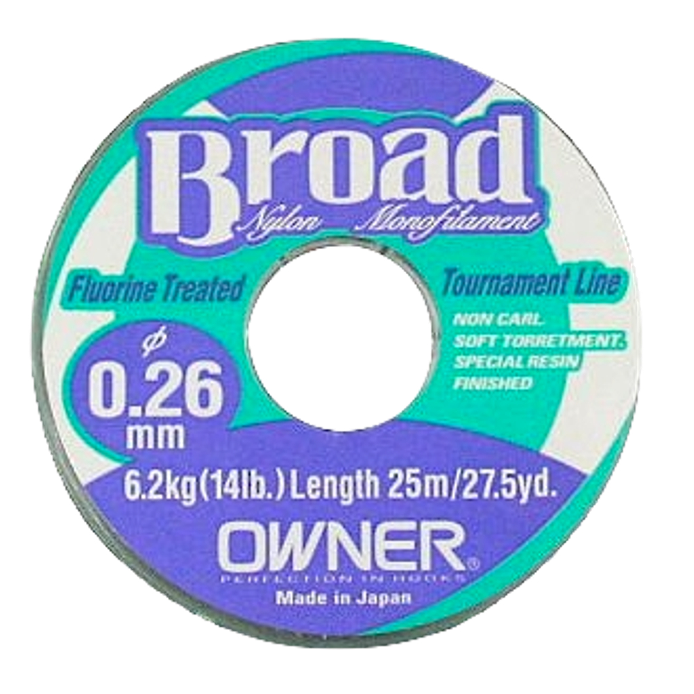 Леска Owner  25м Broad 0.18мм 3.1кг