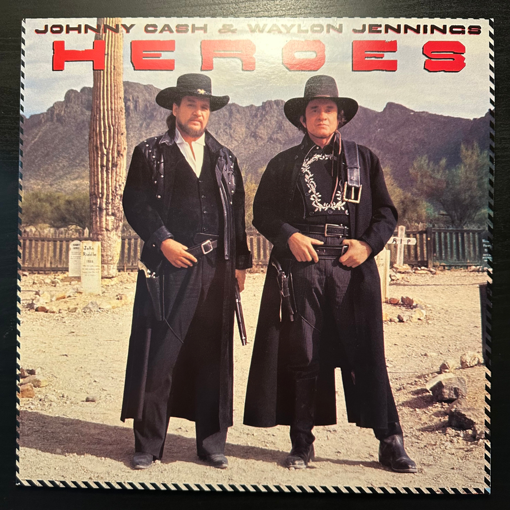 Johnny Cash & Waylon Jennings - Heroes (Голландия 1986г.)