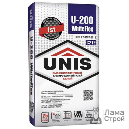 Клей плиточный Юнис UNIFLEX U-200 25 кг