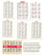 № 20 Набор Календариков 25 шт. Фауна, рыбы, животные и птицы 1983-1994 гг.