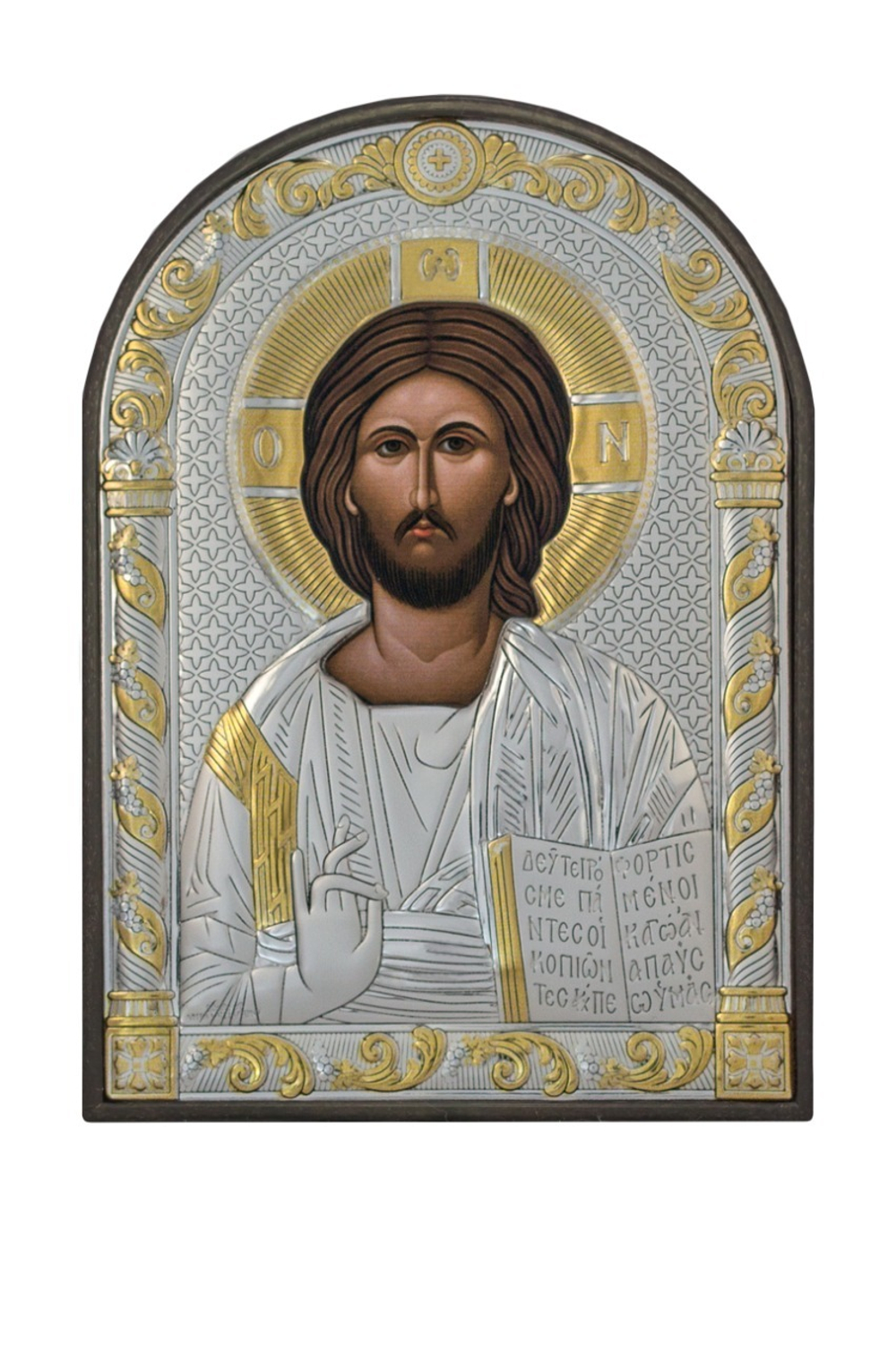 Спаситель, икона арочная, пластик 62x88
