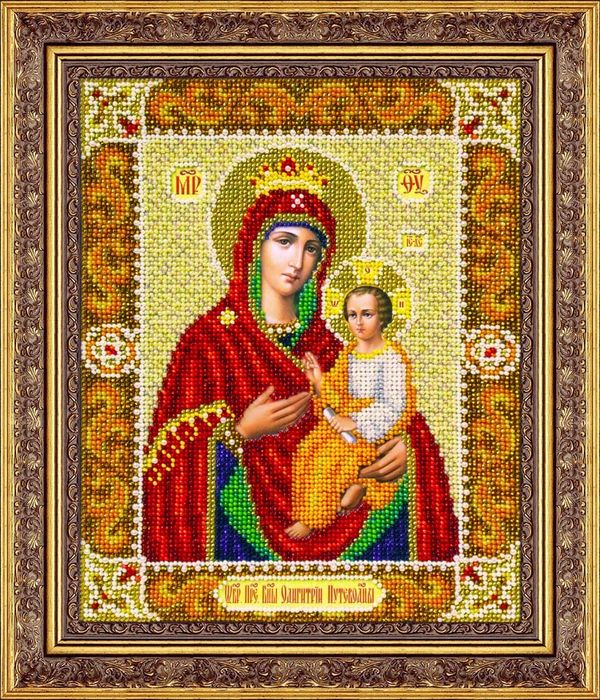 Набор для вышивания бисером Паутинка, Пр. Богородица Одигитрия-Путеводительница 20х25 см