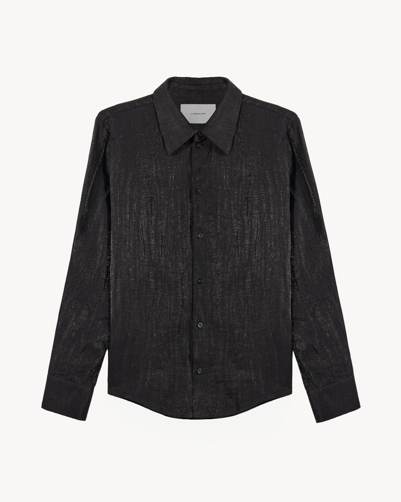 “Gloss” (unisex) linen classic shirt / Рубашка из льна