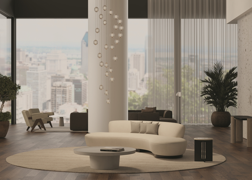 Подвесной светодиодный светильник Maytoni Sapphire MOD293PL-L140BS3K