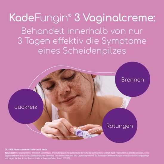 KadeFungin 3 вагинальный крем от молочницы