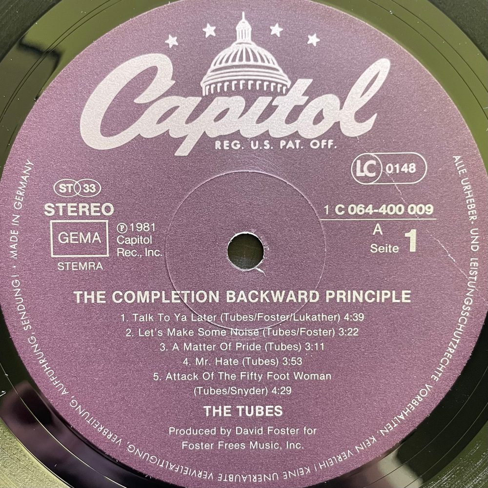 Tubes - The Completion Backward Principle (Германия 1981г.)
