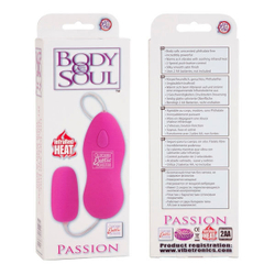 Вибромассажер-яичко BODY SOUL PASSION (розовый)