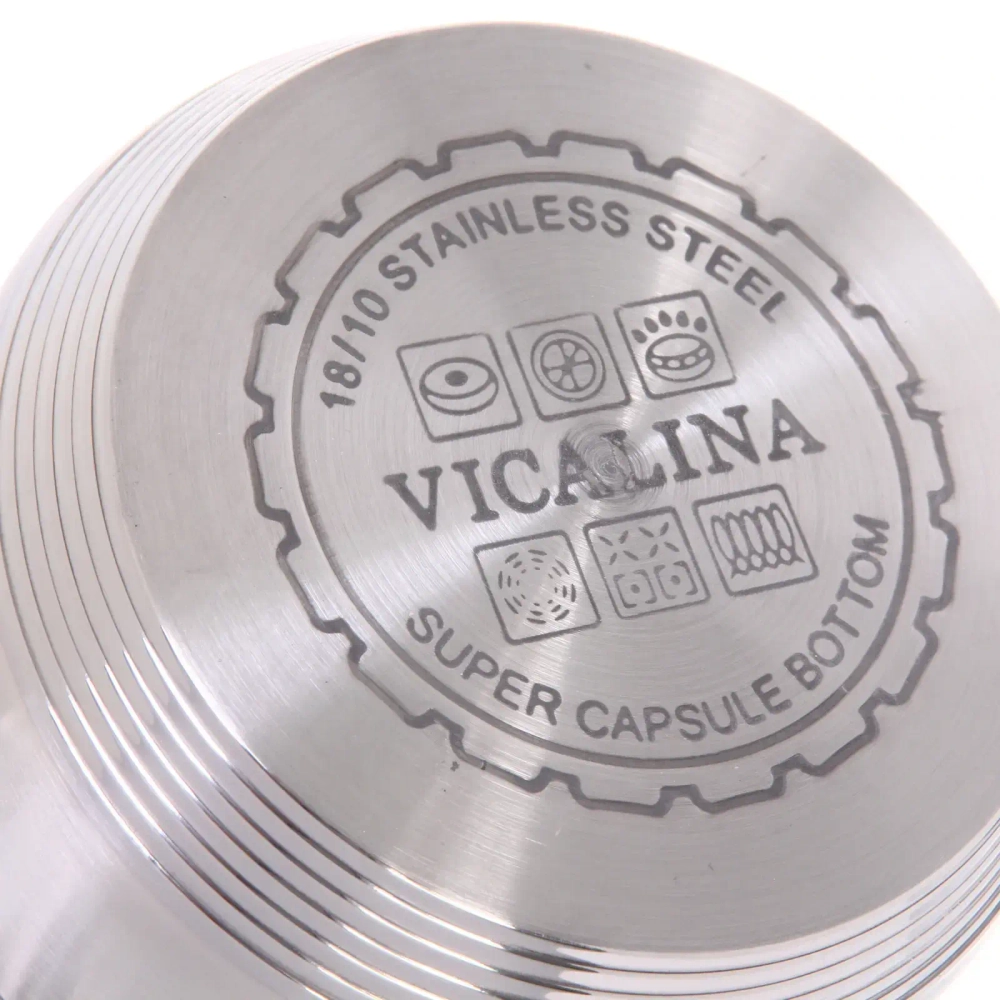 Кастрюля из нержавеющей стали VICALINA 1,9л, индукция, VL-1072
