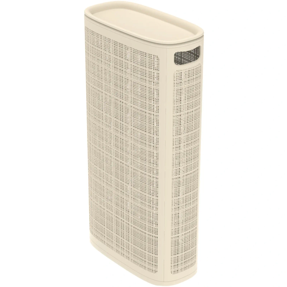 Корзина для белья Лён 60л 43×20×80см плетёная, слоновая кость