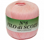 Пряжа Filo Di Scozia №8 50г, 340м, 100%мерсеризованный хлопок (цена за 1 шт)