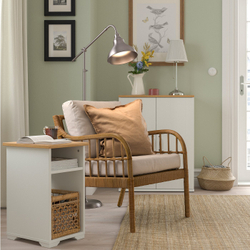 IKEA SKRUVBY  (ИКЕА СКРУВБИ)  -  Столик - белый 40х32 см