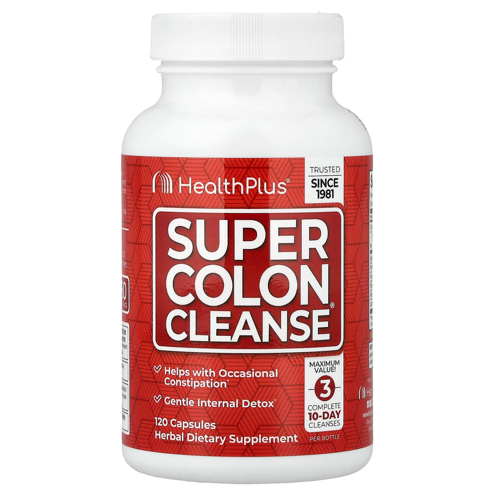 Health Plus, Super Colon Cleanse®, 120 капсул