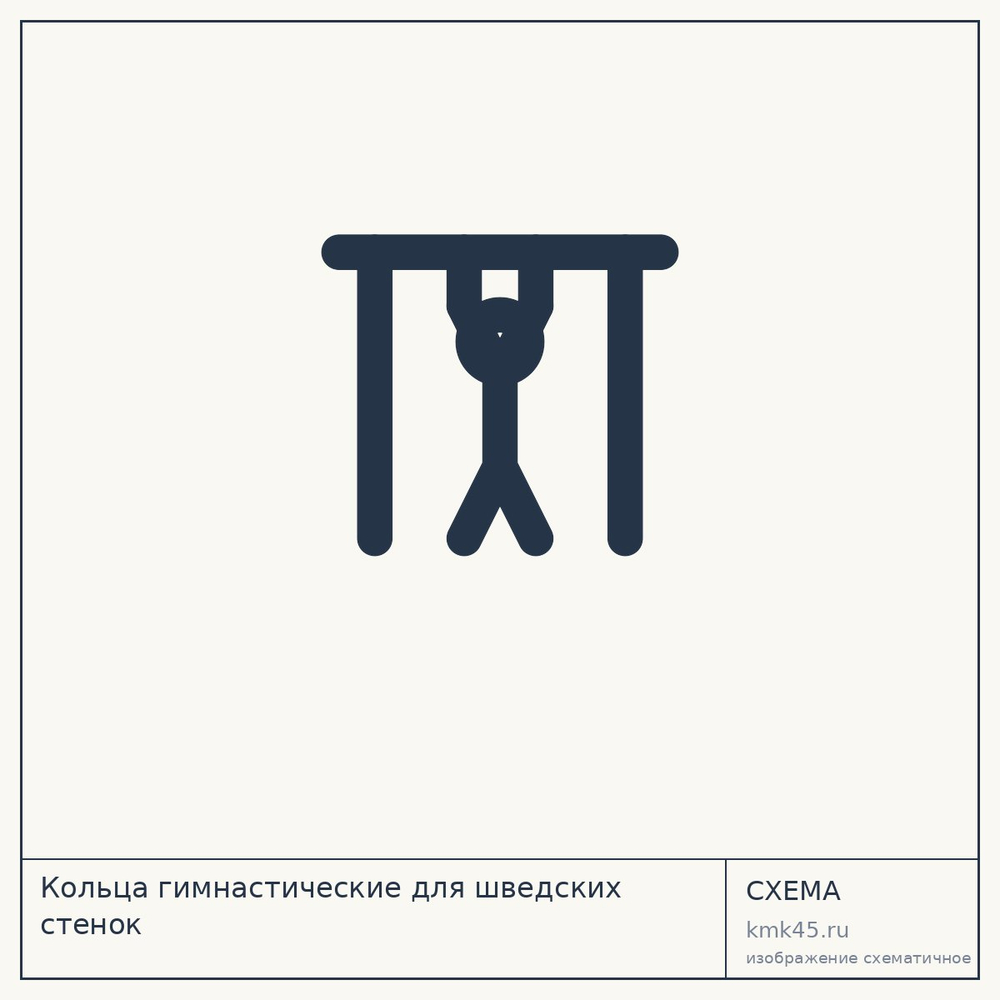 Кольца гимнастические для шведских стенок — от 550 ₽