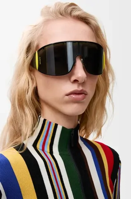 Loewe Солнцезащитные очки Speed ​​Mask, черный/желтый