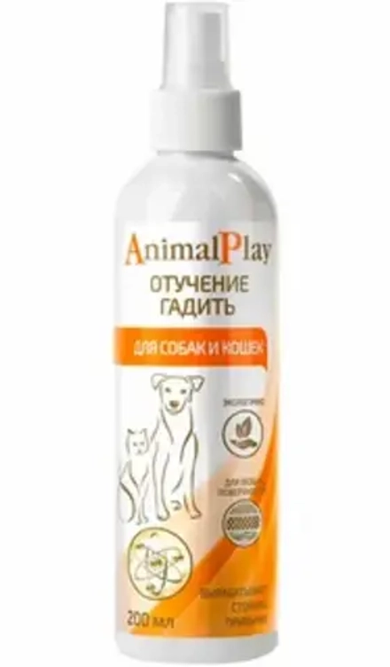 ANIMAL PLAY Спрей для собак и кошек "Отучение гадить" 200 мл