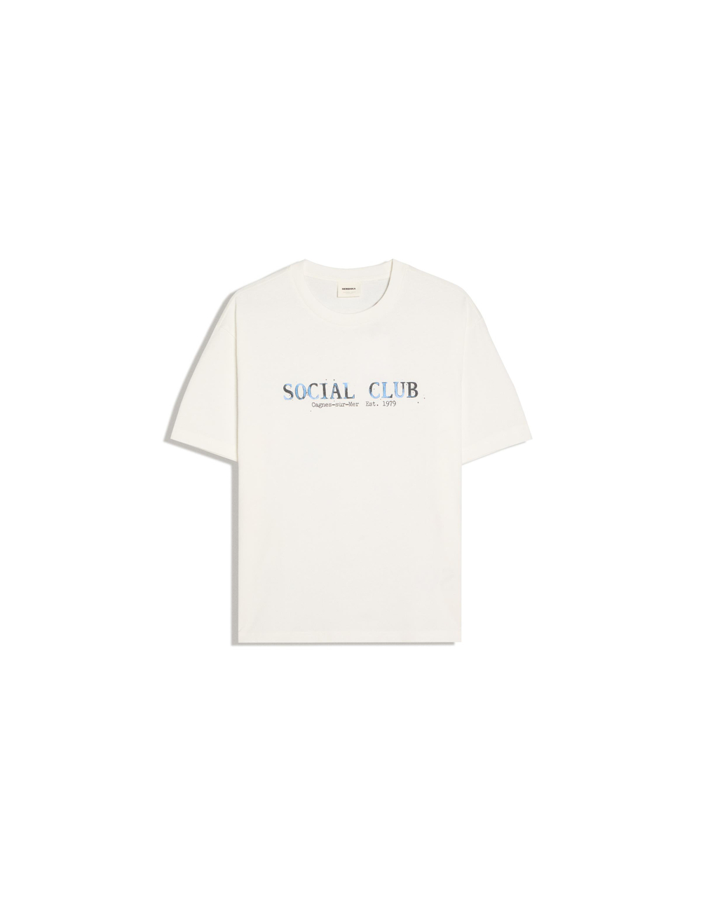 Мужская футболка relaxed fit с принтом, арт. 2279/538 - BERSHKA