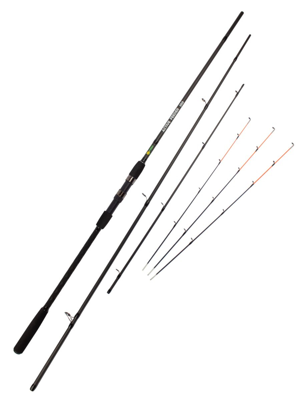 Удилище фидерное "ACTIVE FEEDER", тест до 60 г, 3,00 м, 3+3, (1oz - стекл., диам. 2,2)