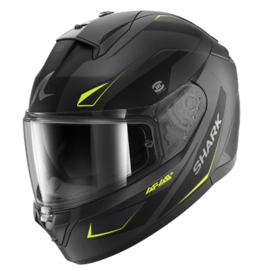 Шлем интеграл Shark RIDILL 2 MEKARIUM Mat Anthracite/Anthracite/Yellow, XS
