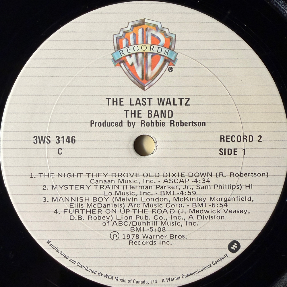 The Band – The Last Waltz 3LP (Канада 1978г.) Т
