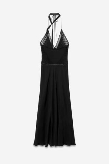 ZARA ПЛАТЬЕ В БЕЛЬЕВОМ СТИЛЕ — THE ITEM, ЧЕРНЫЙ