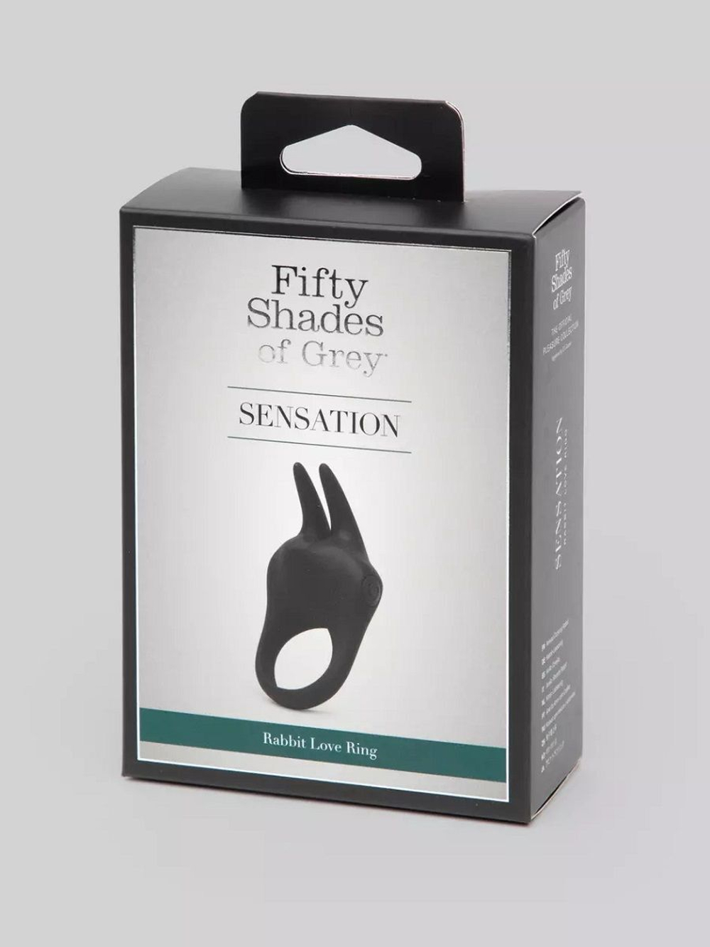 Черное эрекционное виброкольцо Sensation Rechargeable Vibrating Rabbit Love Ring (Цвет: черный)
