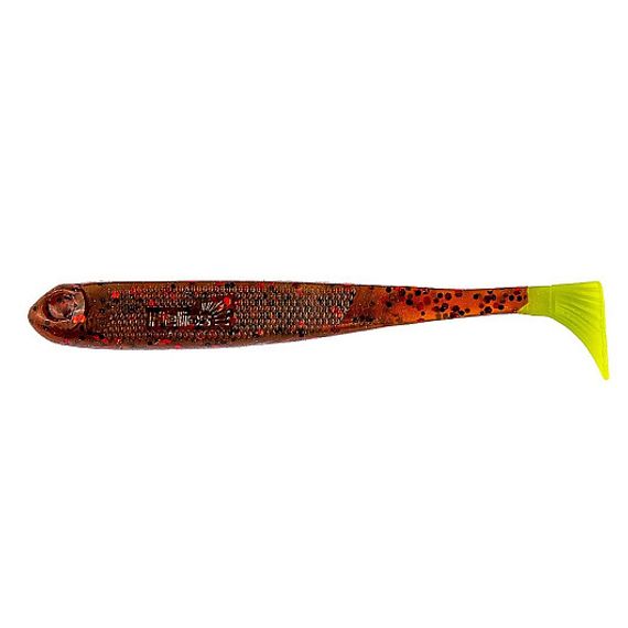 Виброхвост несъедоб. Jumbo 4,95'/12.5 см Rusty Gold & Lime 30шт. (HS-7-017-N-30) Helios