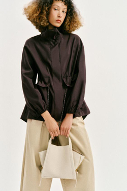 ZARA СУМКА CITY С ПЛЕЧЕВЫМ РЕМНЕМ, ЭКРЮ