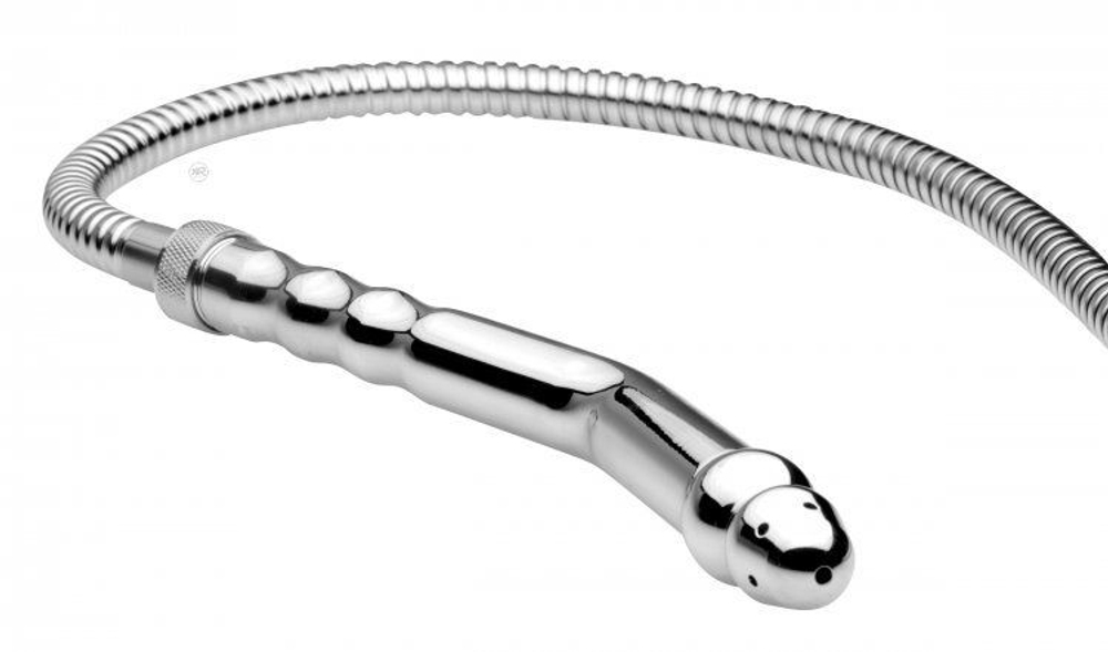 Сопло для анального душа Angled Enema Nozzle (Цвет: серебро)