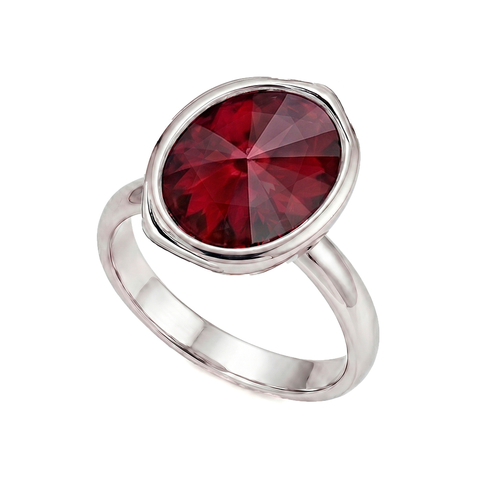 Кольцо Fiore Luna Siam K1902.9 R/S с регулируемым размером