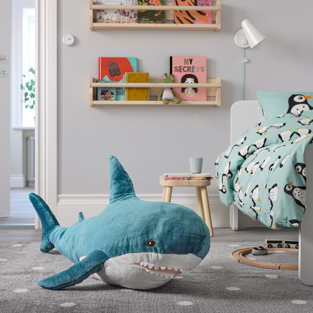 Мягкая игрушка IKEA BLAHAJ (БЛОХЭЙ), Акула, 100 см