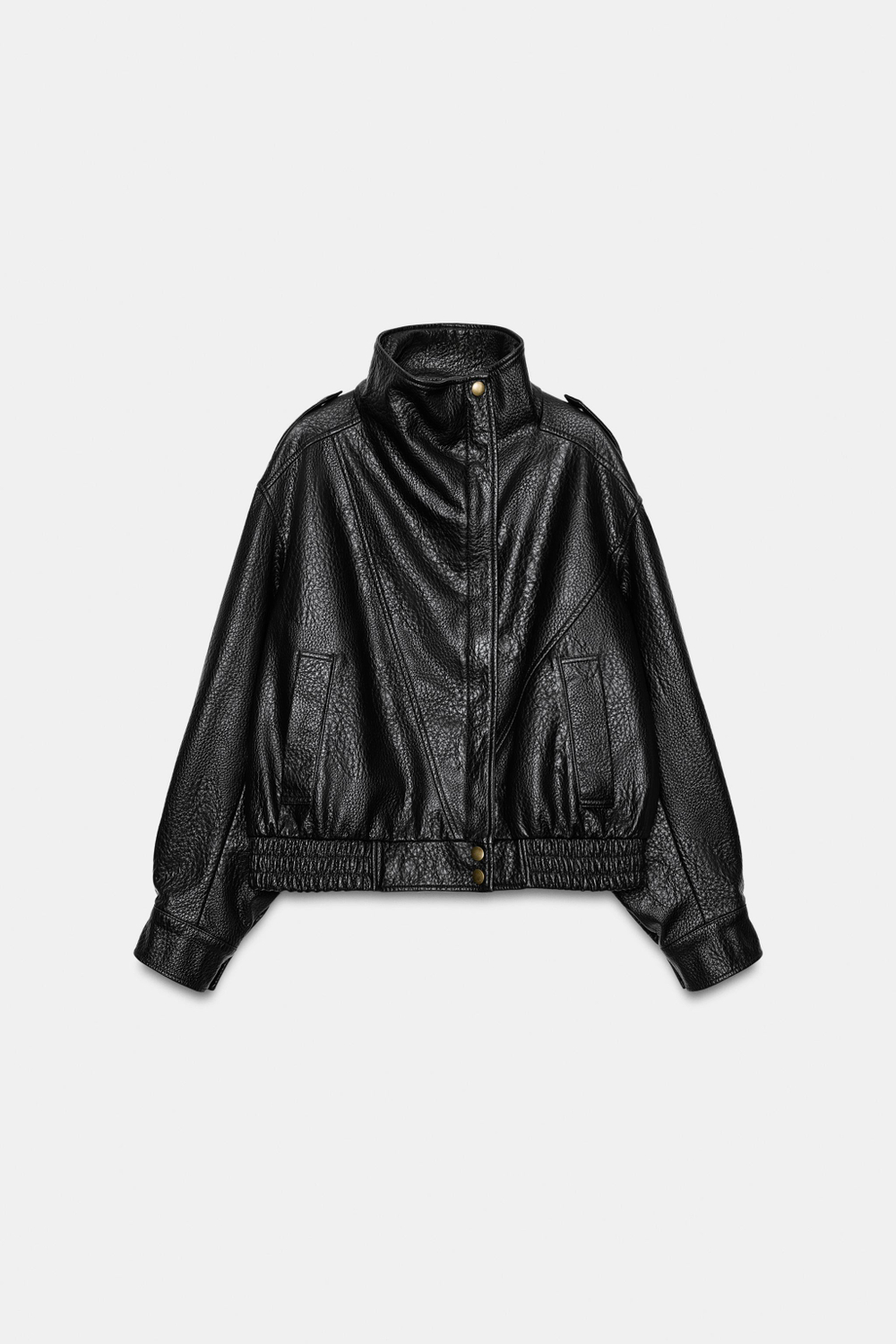 БОМБЕР ИЗ ИСКУССТВЕННОЙ КОЖИ — ZARA