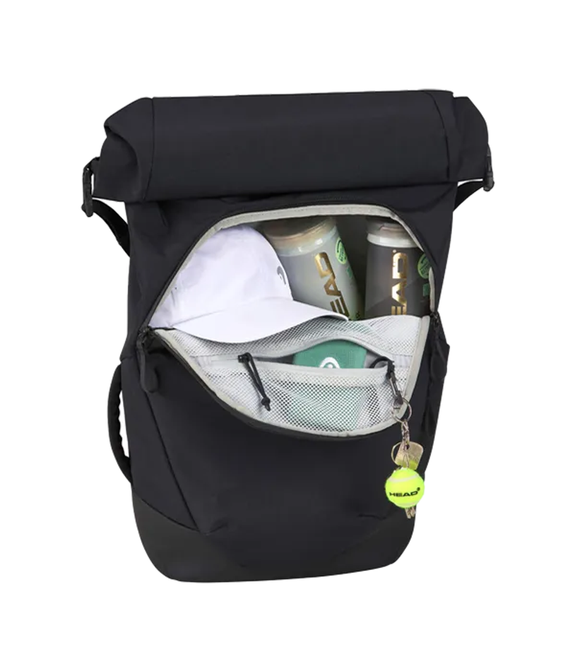 Рюкзак для падел Head Pro X Racqpack Black, термозащита и жёсткая конструкция