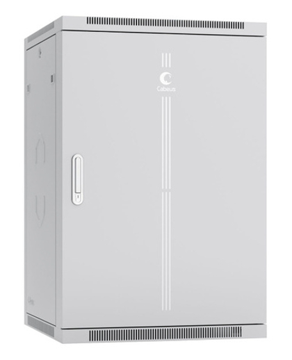 Шкаф настенный 19", 22U Cabeus SH-05F-22U60/60m-R