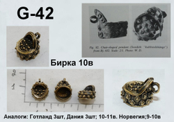 Подвеска. Бирка 9-10 в.